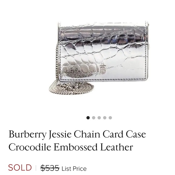 Burberry Wristlet
•   Silver
•   Animal Print
•   Silver-Tone - Picture 1 of 8